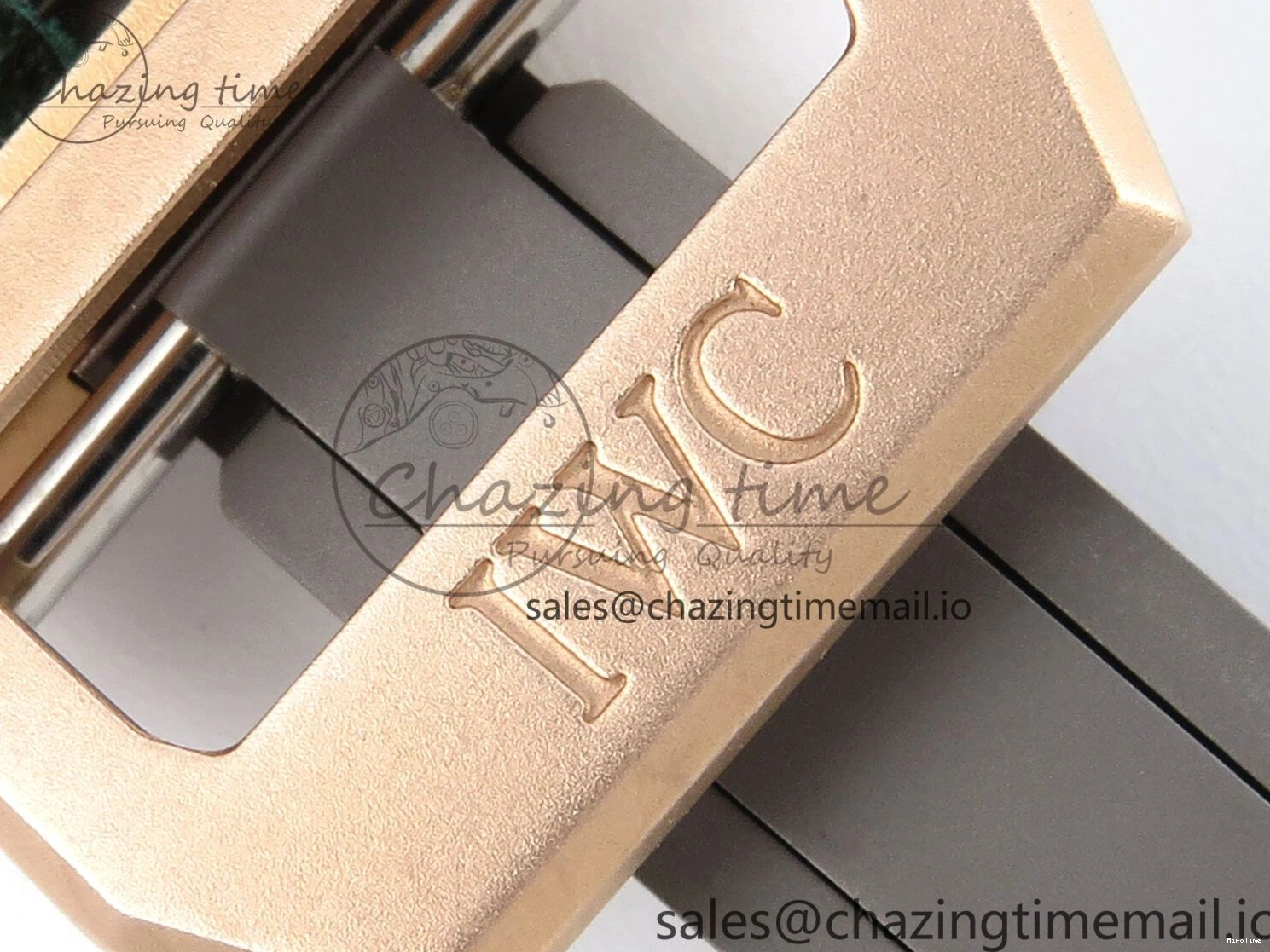 MIROTIME 0307 Durable Big Pilot IW329702 M+F 1:1 Best Edition Green Dial on Green Leather Strap MY 7006